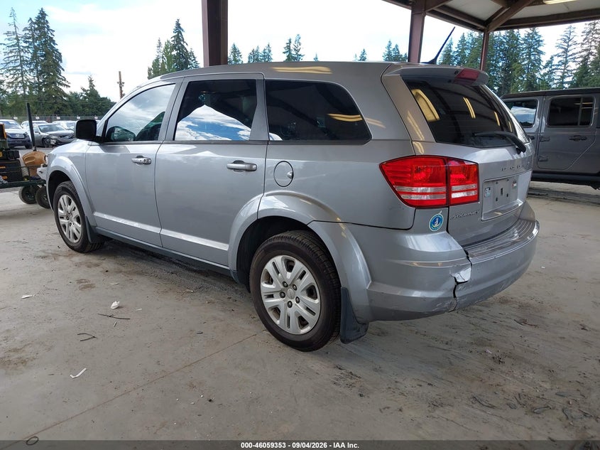 Vin: 3c4pdcab7ft675148, lot: 46558875, dodge journey american value pkg 20153