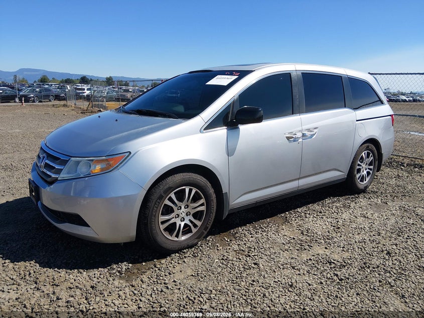 Vin: 5fnrl5h63bb059505, lot: 46558891, honda odyssey ex-l 20112