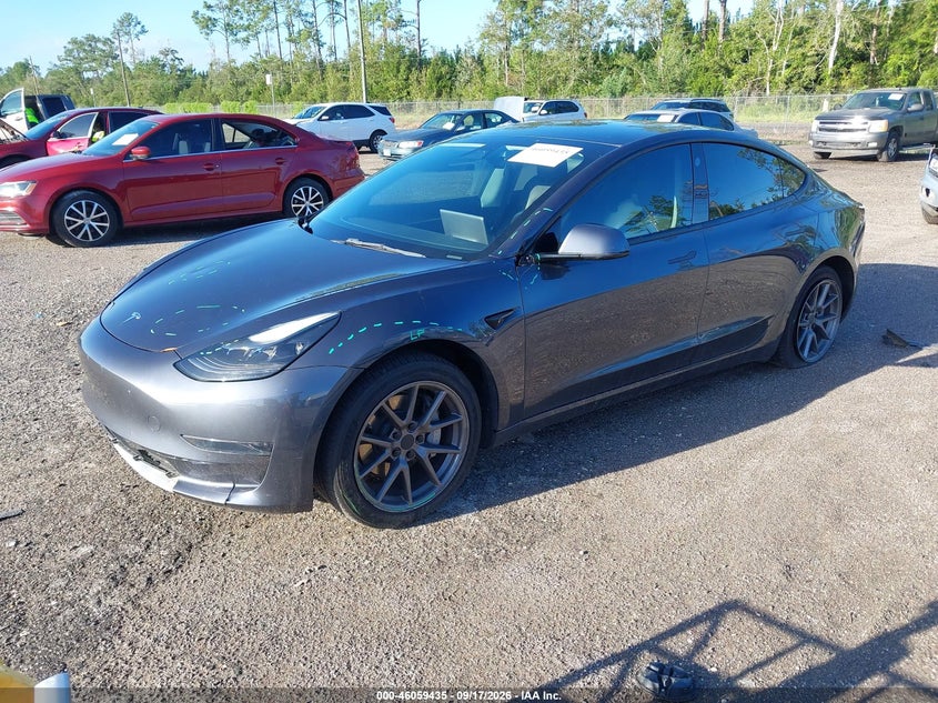 Vin: 5yj3e1ea9mf086017, lot: 46558957, tesla model 3 standard range plus rear-wheel drive 20212