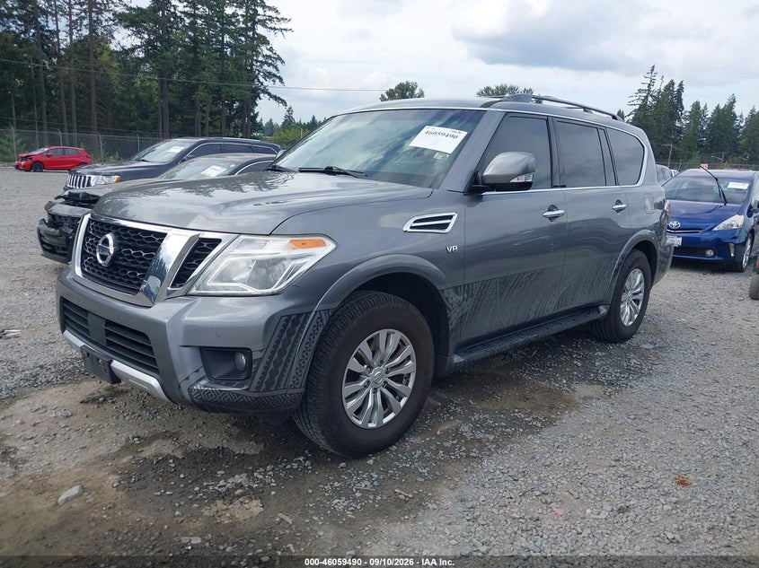 Vin: jn8ay2nc6h9501207, lot: 46559012, nissan armada sv 20172