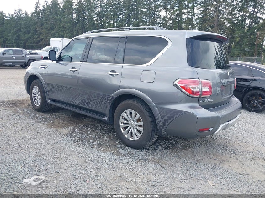 Vin: jn8ay2nc6h9501207, lot: 46559012, nissan armada sv 20173