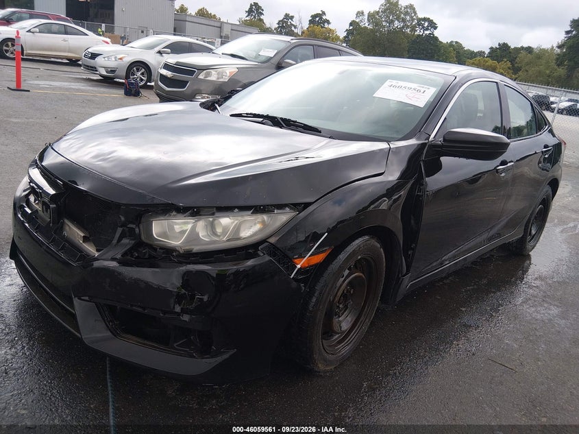 Vin: 19xfc2f53ge026738, lot: 46559088, honda civic lx 20162