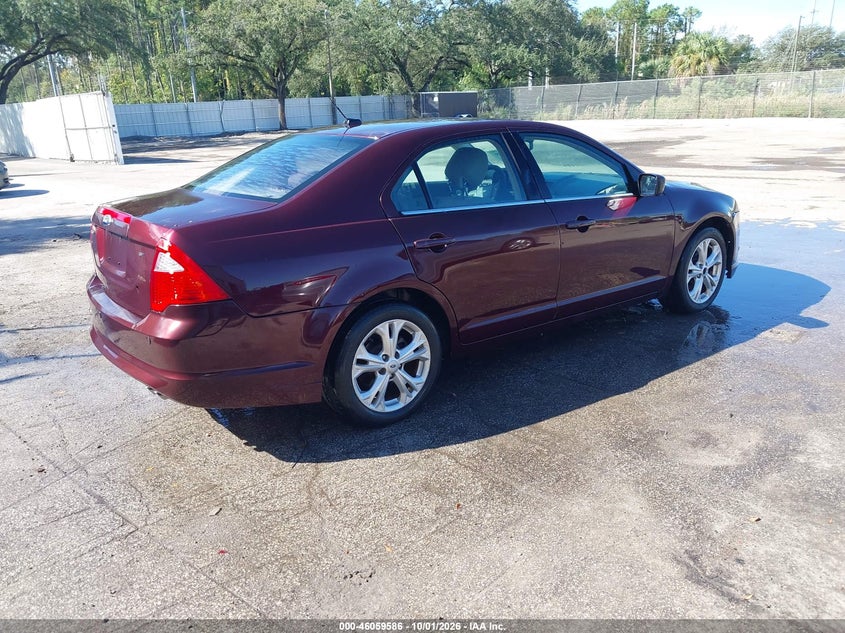 Vin: 3fahp0ha2cr406366, lot: 46559113, ford fusion se 20124