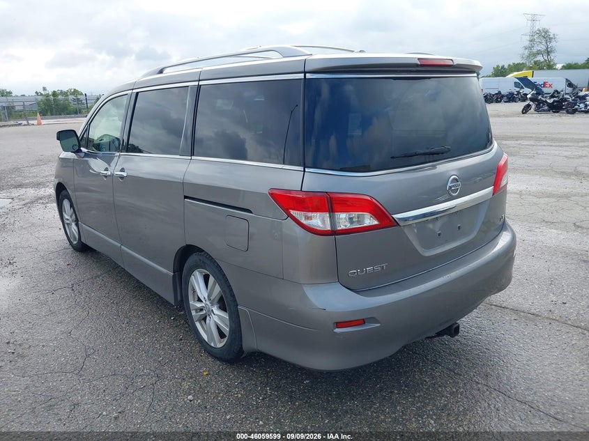 NISSAN QUEST 2012 VIN JN8AE2KP8C9050225
