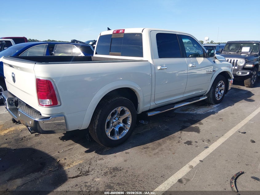 Vin: 1c6rr6nt8hs856592, lot: 46559223, ram 1500 laramie  4x2 5'7 box 20174