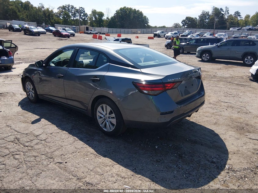 Vin: 3n1ab8bv2ry288650, lot: 46559267, nissan sentra s xtronic cvt 20243
