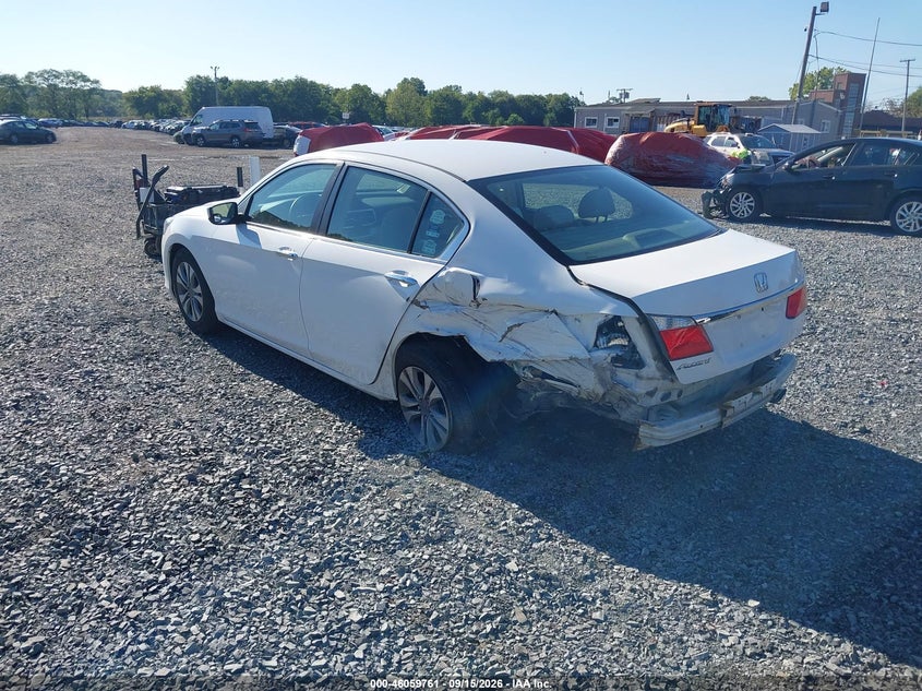 Vin: 1hgcr2f38da206507, lot: 46559288, honda accord lx 20133