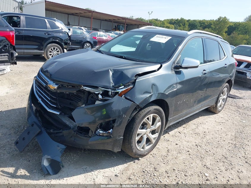2020 Chevrolet Equinox Premier, Front End, IAAI, VIN 2GNAXXEV7L6104016 — photo 2