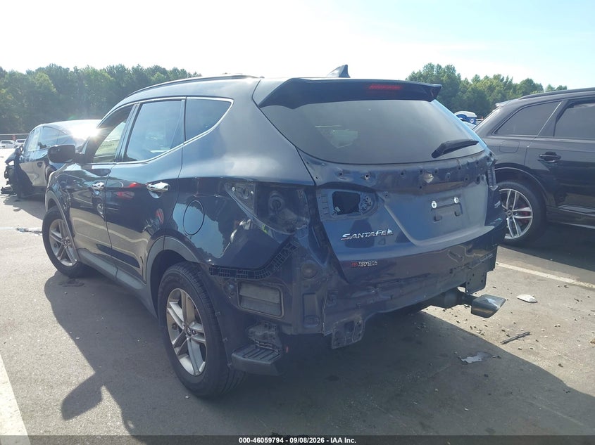 Vin: 5nmzu3lb3hh033404, lot: 46559321, hyundai santa fe sport 2.4l 20173