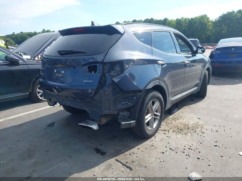 Vin: 5nmzu3lb3hh033404, lot: 46559321, hyundai santa fe sport 2.4l 20174