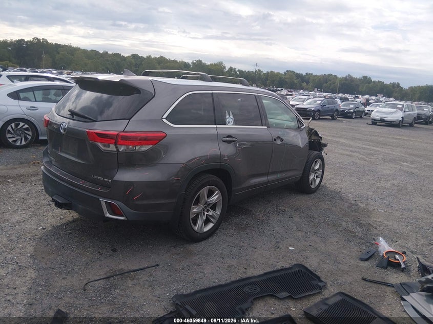 Vin: 5tddzrfh6hs410464, lot: 46559376, toyota highlander limited 20174