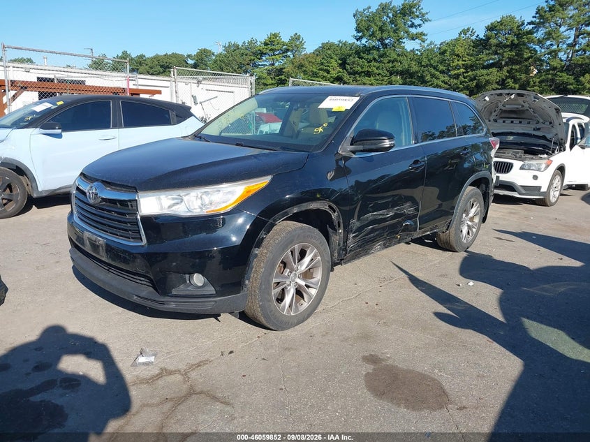 Vin: 5tdjkrfh0es022150, lot: 46559379, toyota highlander xle v6 20142