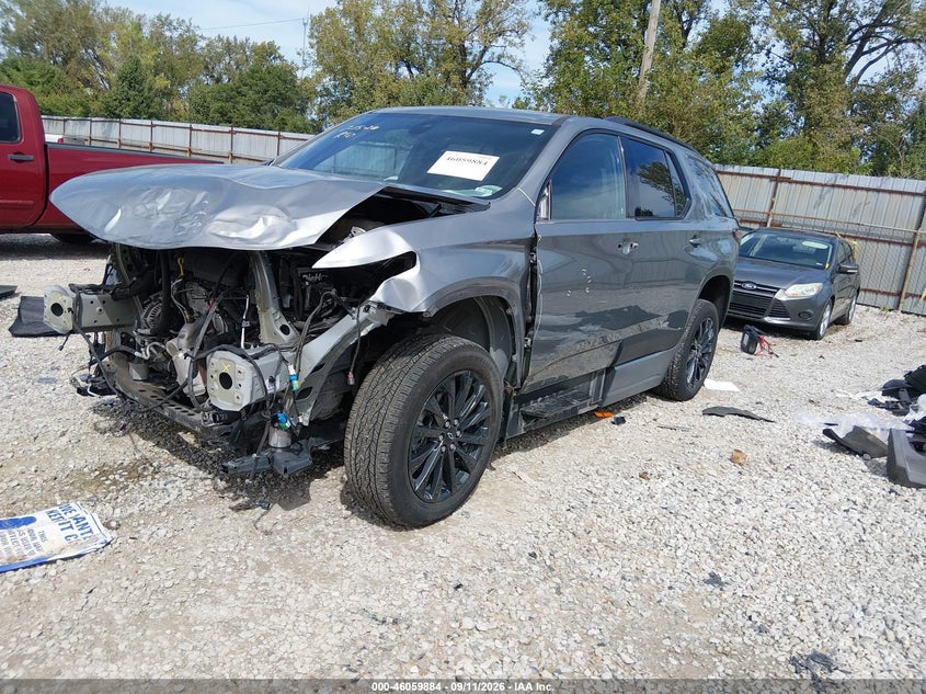 Vin: 1gnerjkw0pj120833, lot: 46559411, chevrolet traverse fwd rs 20232