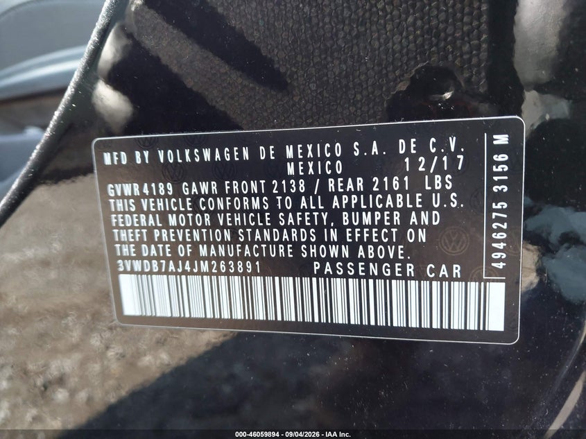 2018 VOLKSWAGEN JETTA 1.4T SE/1.4T WOLFSBURG EDITION · Фото 9