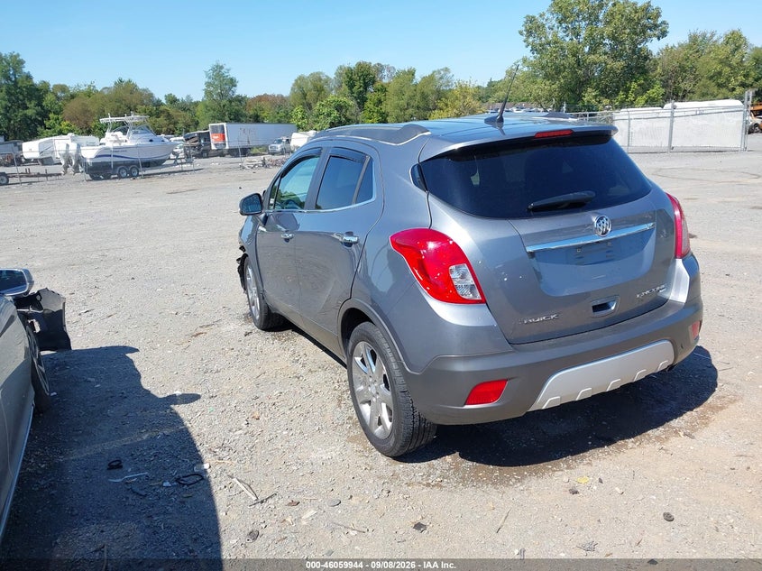 Vin: kl4cjgsb7eb630153, lot: 46559471, buick encore leather 20143