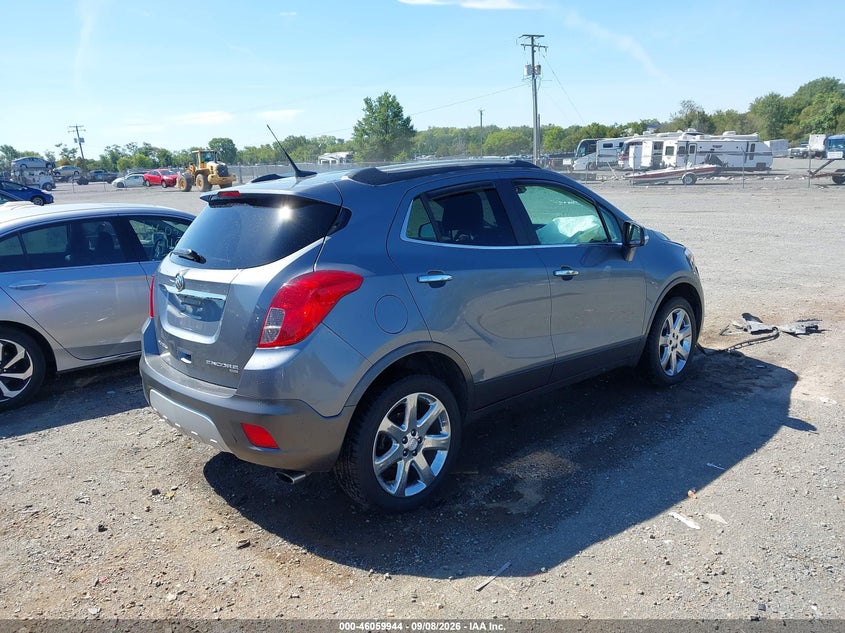Vin: kl4cjgsb7eb630153, lot: 46559471, buick encore leather 20144