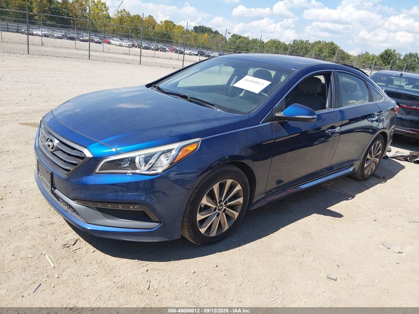 Vin: 5npe34af1fh196260, lot: 46559539, hyundai sonata sport 20152