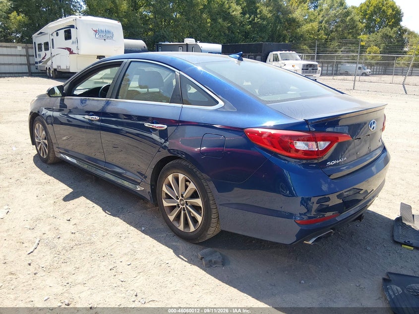 Vin: 5npe34af1fh196260, lot: 46559539, hyundai sonata sport 20153