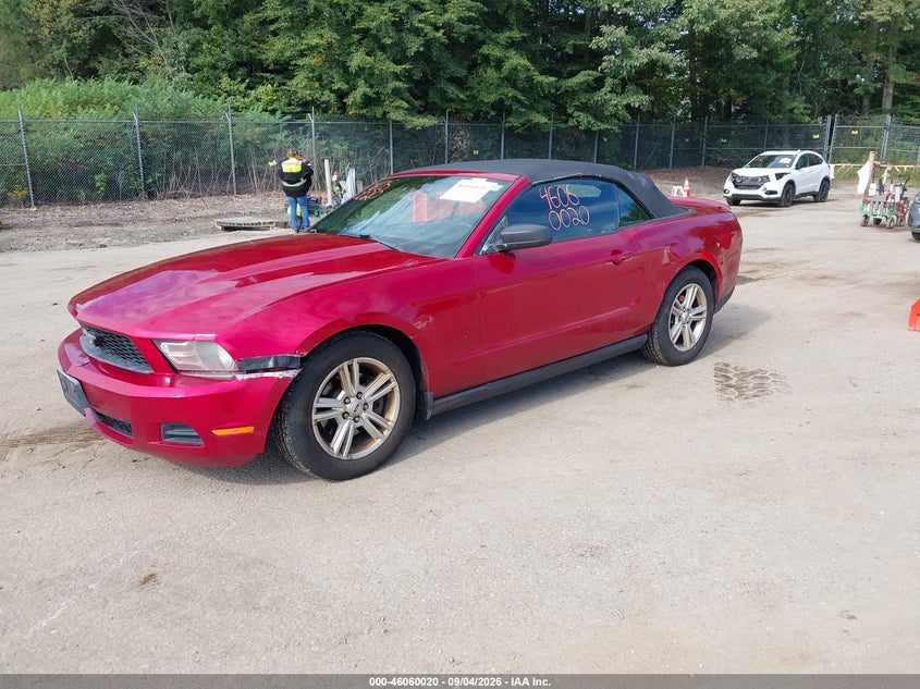 2012 FORD MUSTANG CABRIO 3.7L V-6 DOHC, VVT, REGULAR , 305HP