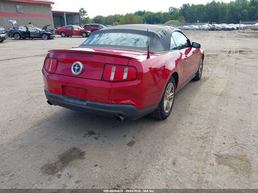 2012 FORD MUSTANG CABRIO 3.7L V-6 DOHC, VVT, REGULAR , 305HP