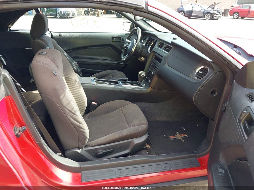 2012 FORD MUSTANG CABRIO 3.7L V-6 DOHC, VVT, REGULAR , 305HP