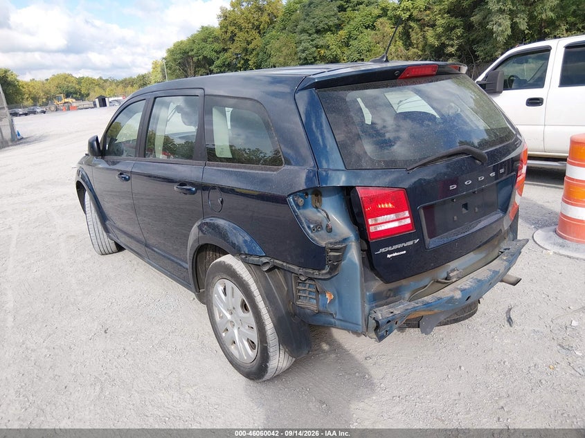 Vin: 3c4pdcab1et192561, lot: 46559569, dodge journey american value pkg 20143