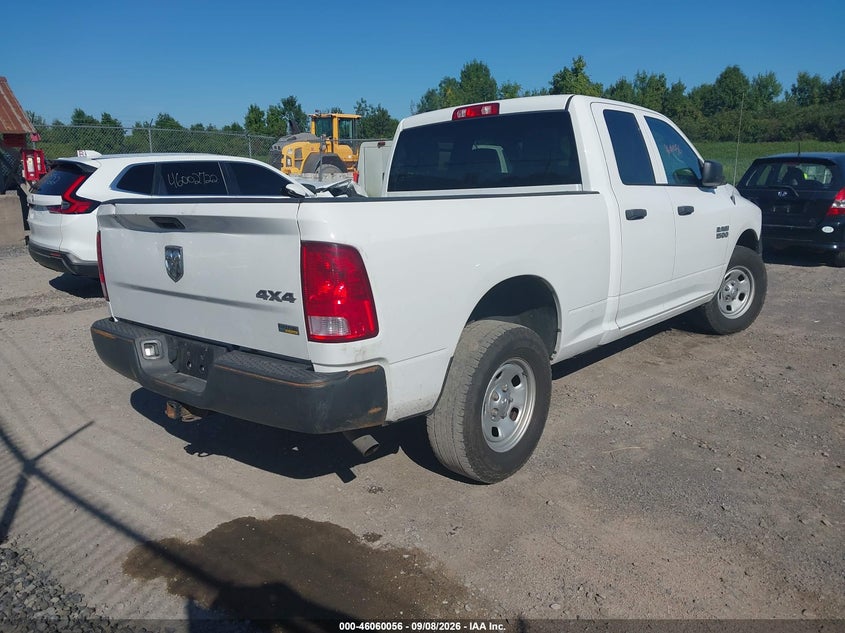 Vin: 1c6rr7fg9hs762485, lot: 46559583, ram 1500 tradesman  4x4 6'4 box 20174
