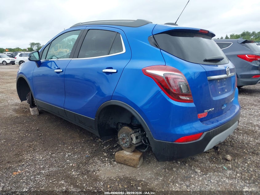Vin: kl4cjasb8jb508523, lot: 46559621, buick encore preferred 20183