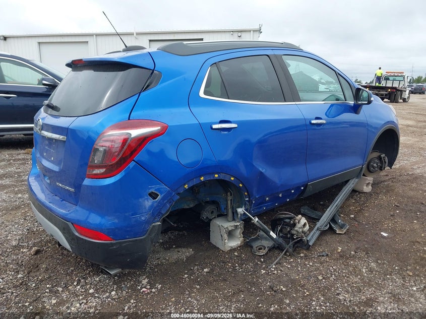 Vin: kl4cjasb8jb508523, lot: 46559621, buick encore preferred 20184