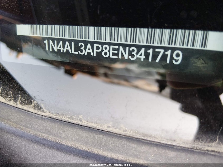 NISSAN ALTIMA 2014 VIN 1N4AL3AP8EN341719
