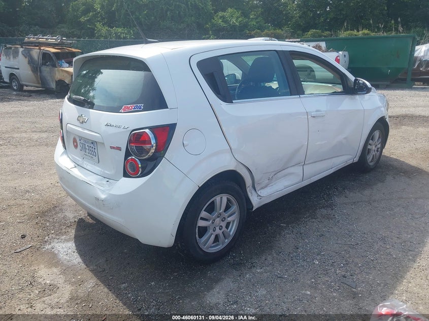 CHEVROLET SONIC 2014 VIN 1G1JC6SB9E4125603