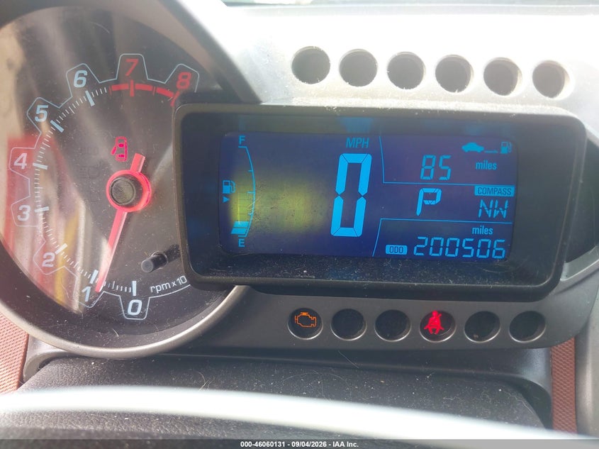 CHEVROLET SONIC 2014 VIN 1G1JC6SB9E4125603