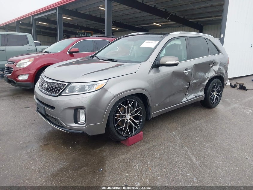 Vin: 5xykwda77eg509661, lot: 46559687, kia sorento sx v6 20142