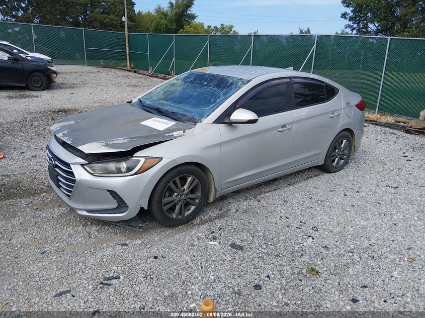 Vin: 5npd84lf6hh089301, lot: 46559709, hyundai elantra se/value/limited 20172