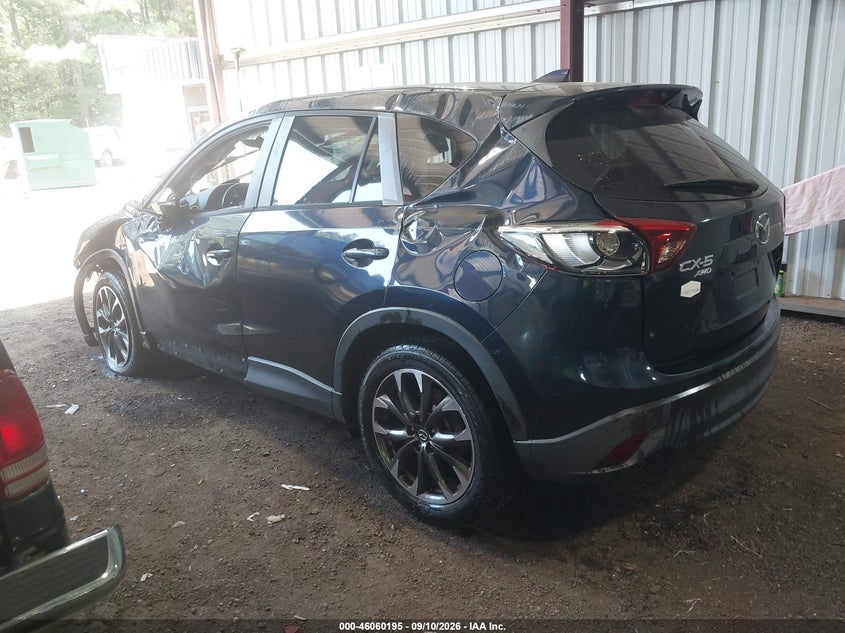 Vin: jm3ke4dy6g0664306, lot: 46559722, mazda cx-5 grand touring 20163