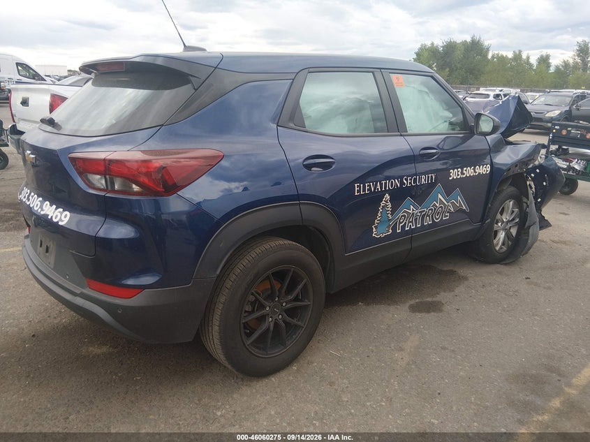 Vin: kl79mnsl6nb018138, lot: 46559802, chevrolet trailblazer awd ls 20224