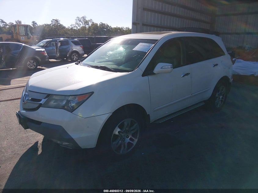 2009 Acura MDX, Звичайний знос, IAAI, VIN 2HNYD28209H506455 — фото 2