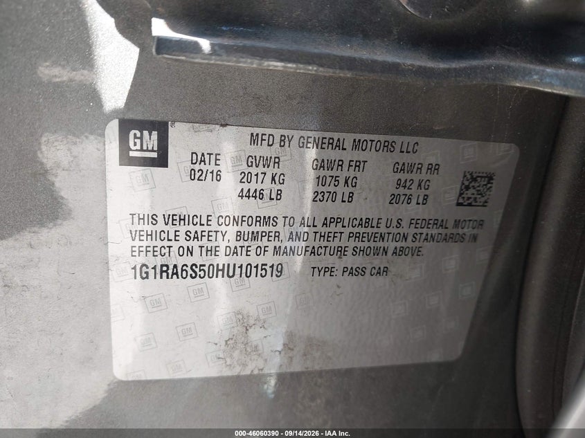 2017 CHEVROLET VOLT LT · Фото 9