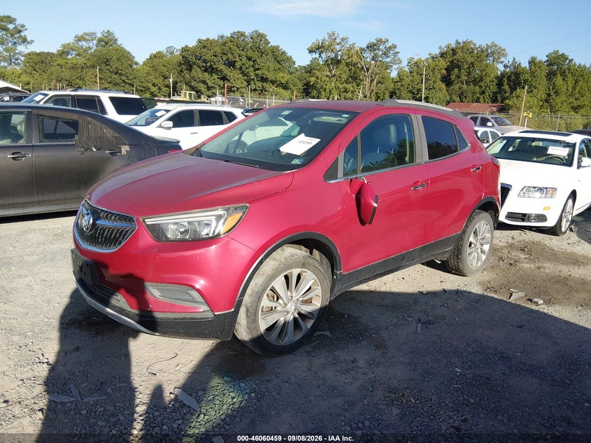 Vin: kl4cjesb9hb175590, lot: 46559986, buick encore preferred 20172