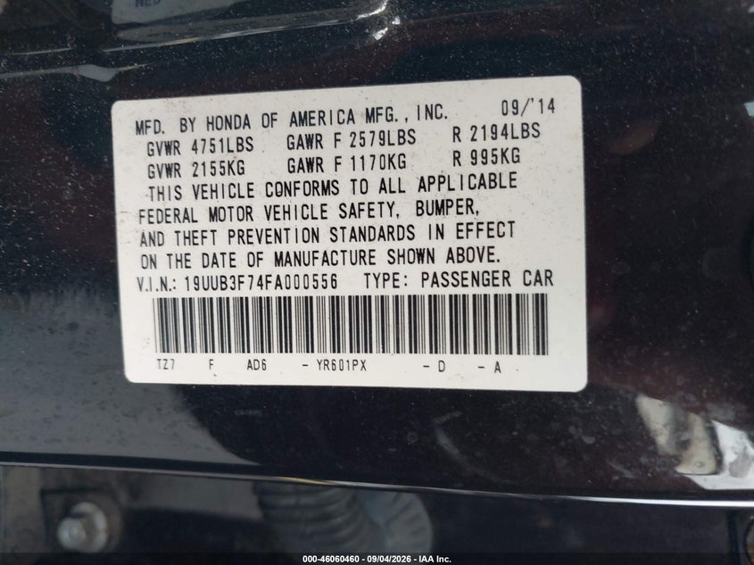 2015 ACURA TLX V6 ADVANCE · Фото 9