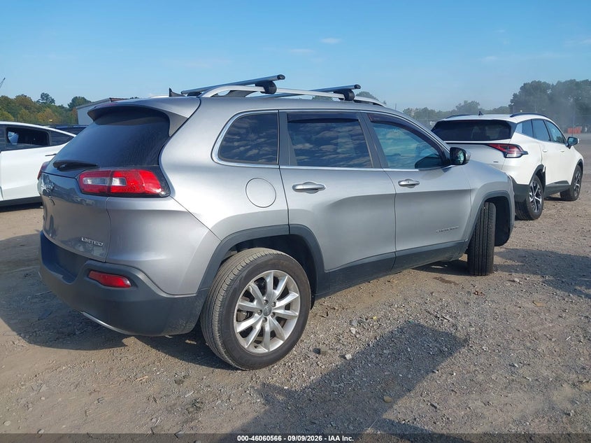 Vin: 1c4pjmdbxhw515286, lot: 46560093, jeep cherokee limited 4x4 20174