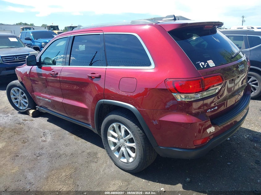Vin: 1c4rjfagxmc691092, lot: 46560124, jeep grand cherokee laredo e 4x4 20213