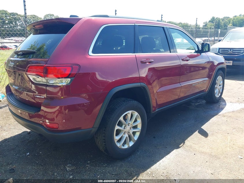 Vin: 1c4rjfagxmc691092, lot: 46560124, jeep grand cherokee laredo e 4x4 20214