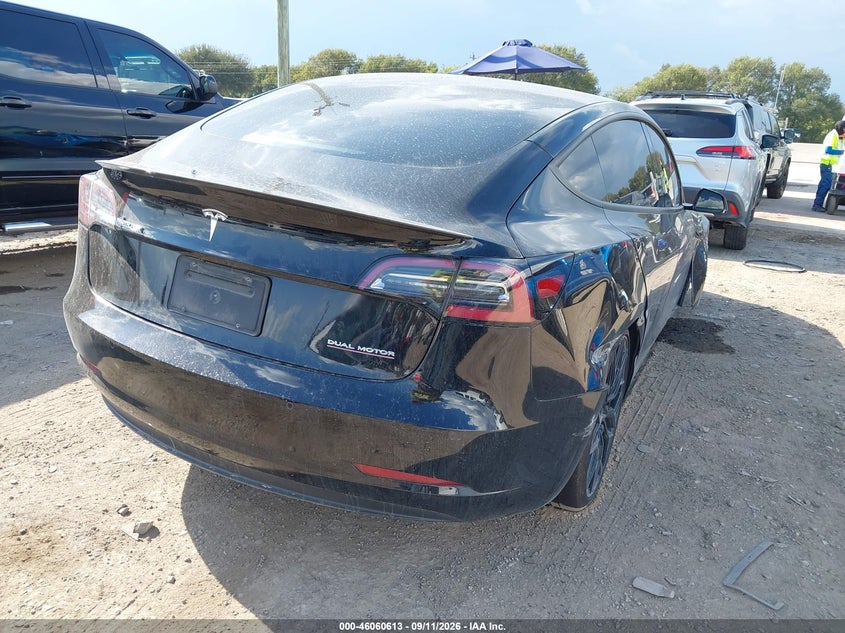 Vin: 5yj3e1ec5nf295273, lot: 46560140, tesla model 3 performance dual motor all-wheel drive 20224