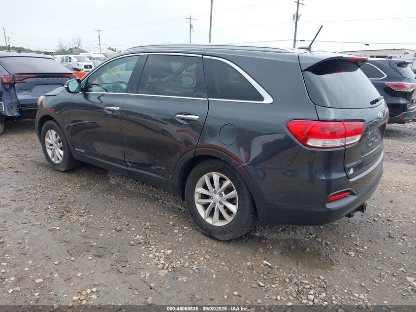 Vin: 5xypgda50hg321134, lot: 46560163, kia sorento 3.3l lx 20173