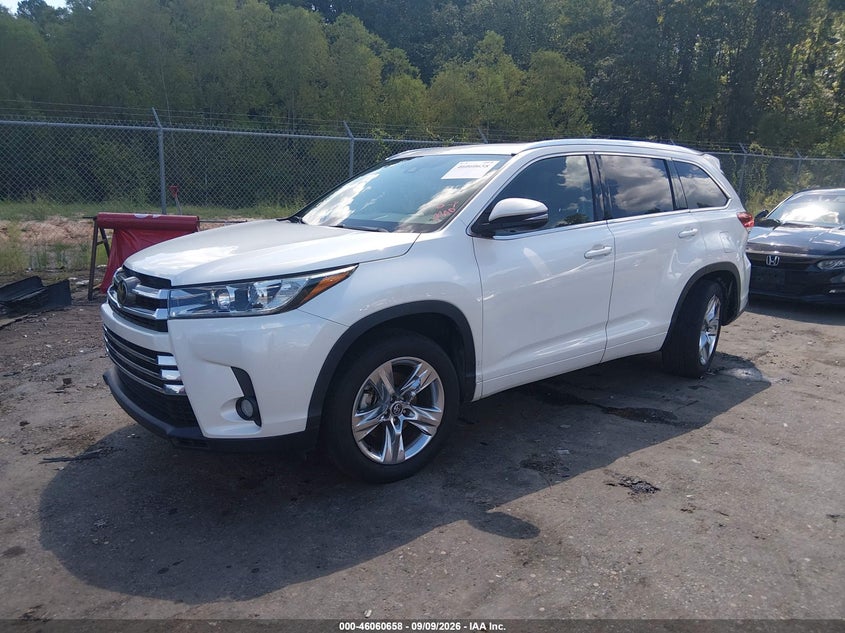 Vin: 5tdyzrfh4js282782, lot: 46560185, toyota highlander limited 20182