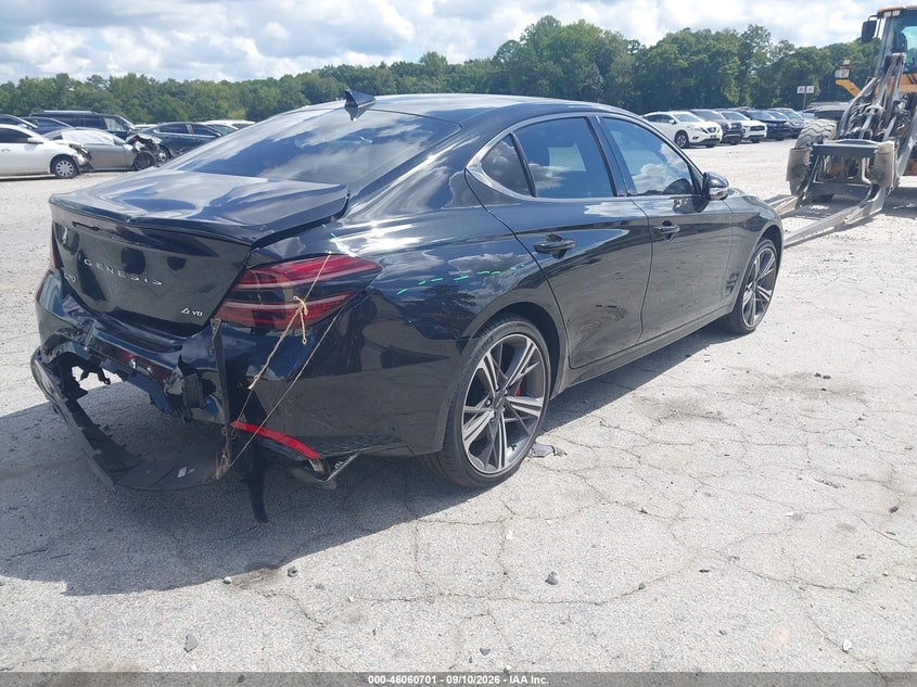 Vin: kmtg34scxru136969, lot: 46560228, genesis g70 2.5t awd 20244