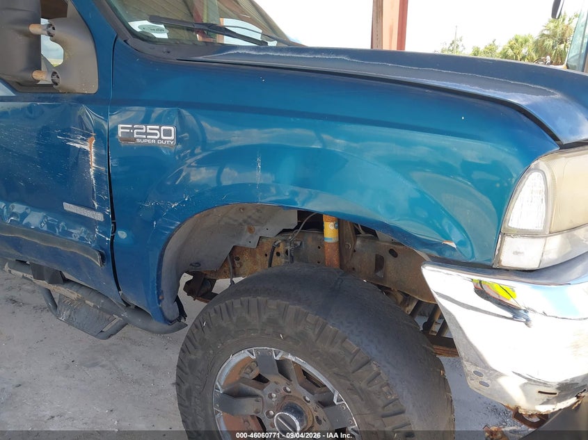 FORD F-250 2001 VIN 1FTNW21F01EC57456