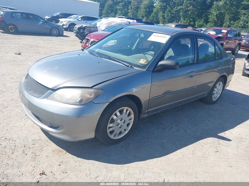 2004 HONDA CIVIC SEDAN 1.7L I-4 REGULAR , 115HP