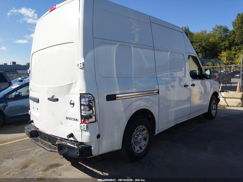 Vin: 1n6bf0ly3jn809454, lot: 46560374, nissan nv cargo nv2500 hd sv v6 20184